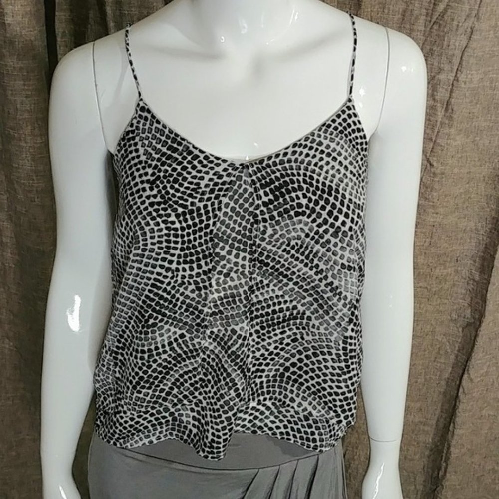 H&M Animal Print Tank Top Spaghetti Strap Size 2 - Picture 9 of 13